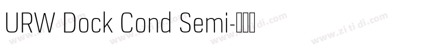 URW Dock Cond Semi字体转换 URW Dock Cond Semi字体转换